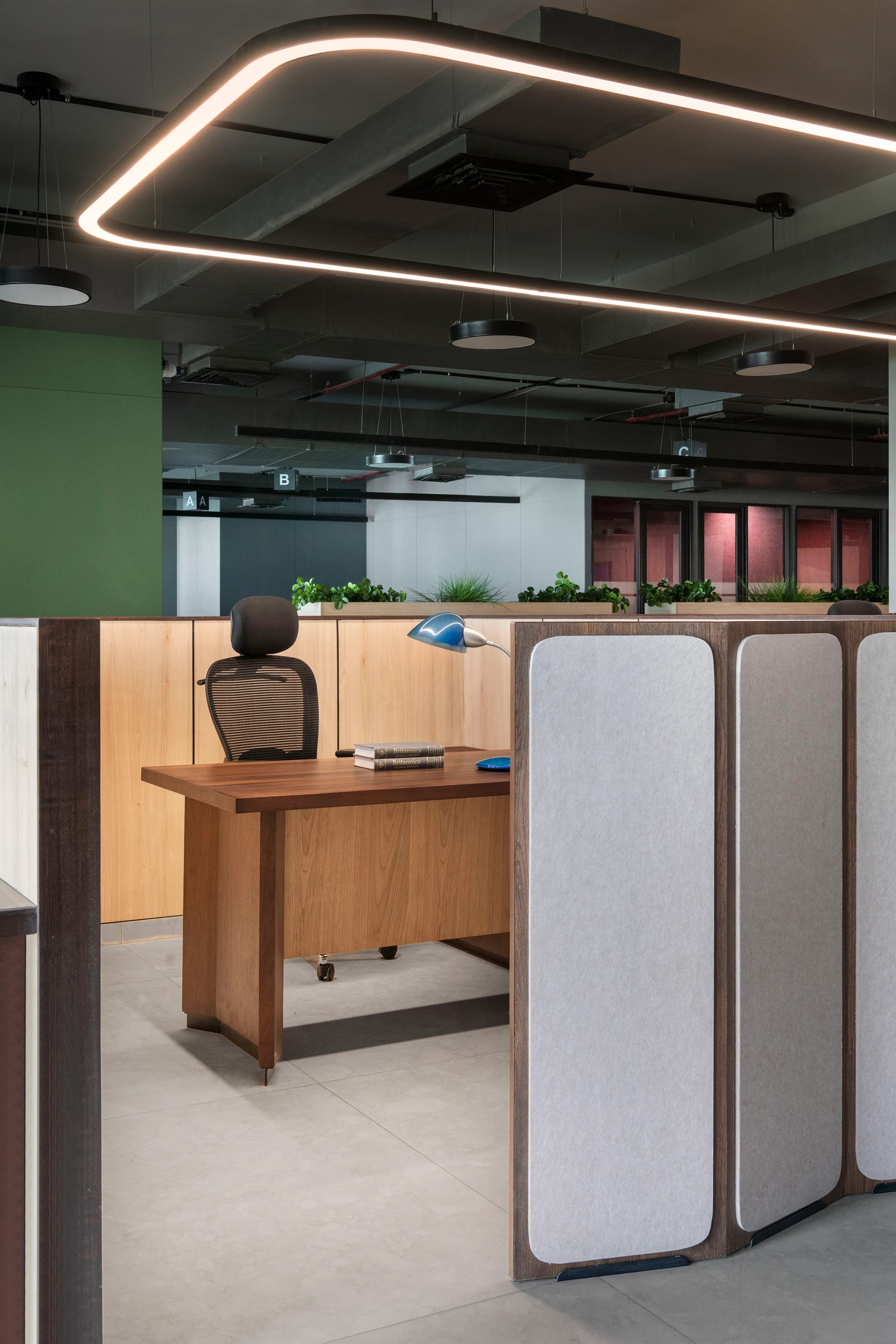 An LKS office workspace highlights readily available legal support and easy contact.