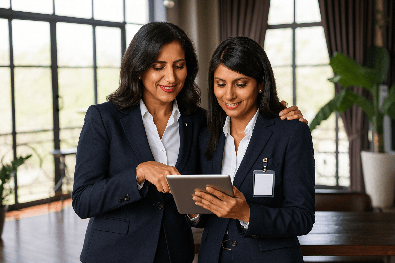 Two female lawyers at LKS highlight diversity and inclusion in the legal profession.